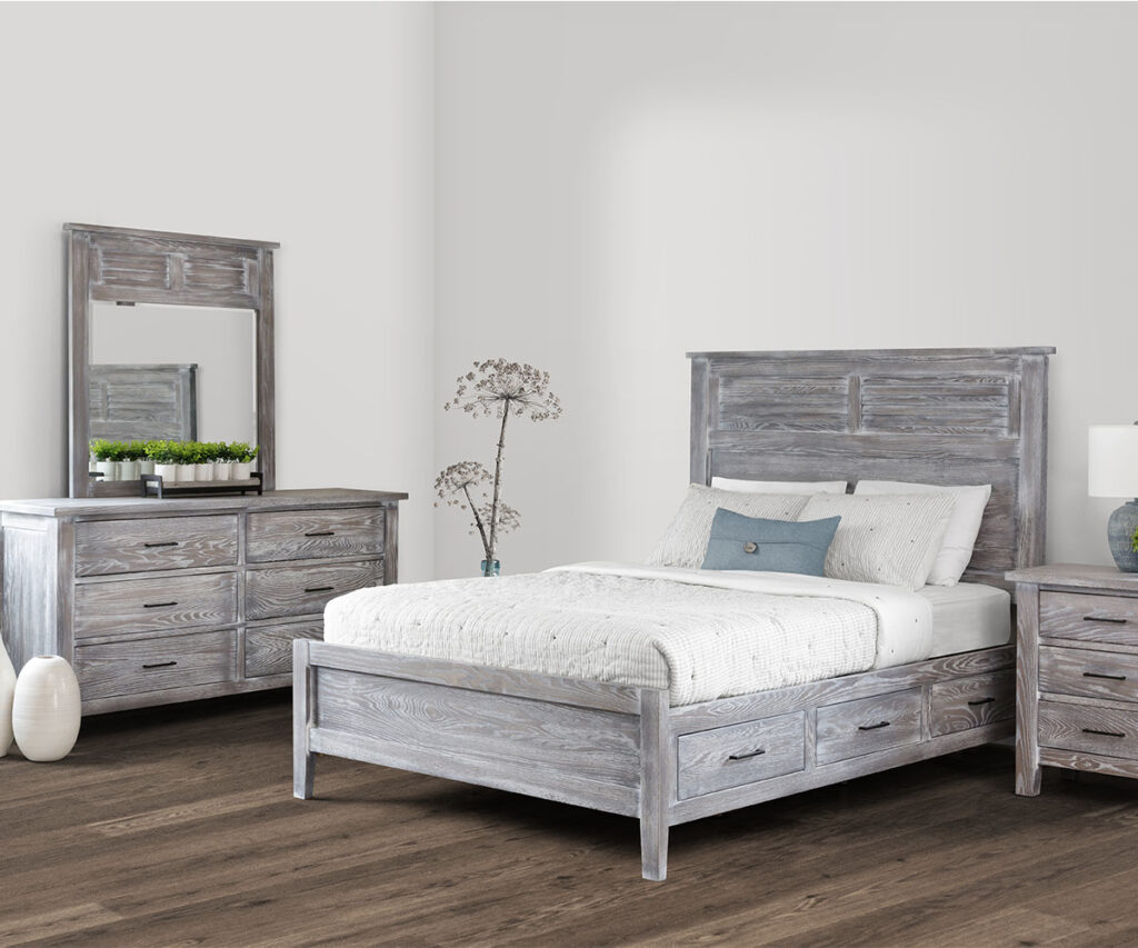 Manor Louver Panel Bed Made by Cupola Furniture