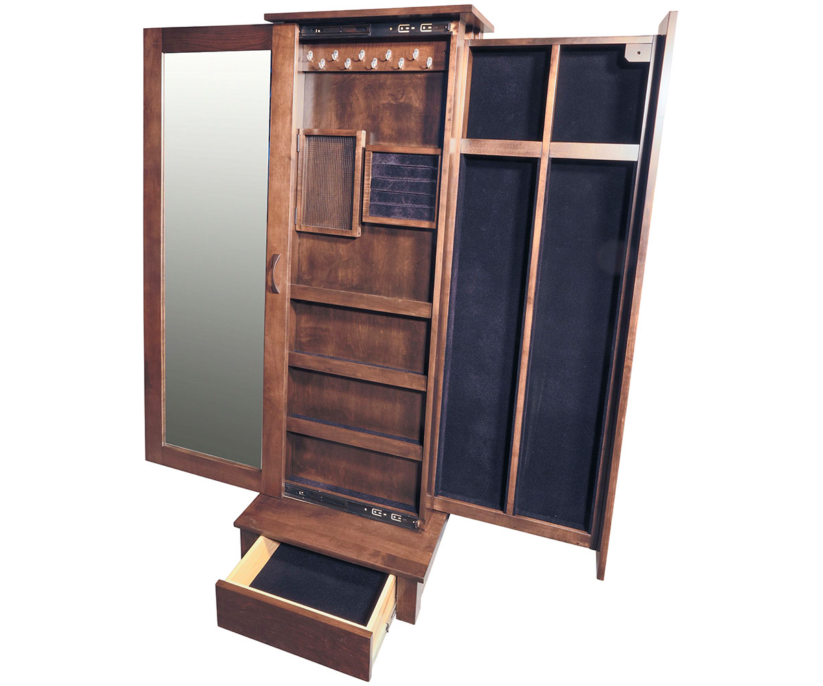 Mirror Deluxe Sliding Door with Hidden Compartments | Amish Collective