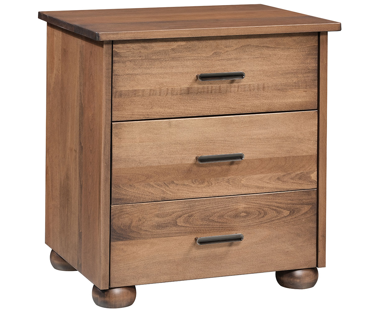 Harbor 3 Drawer Nightstand | Made by Kidron Woodcraft