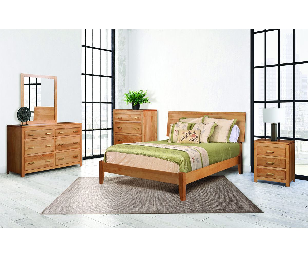 Lew Modern Bed | Made by Nisley Cabinets LLC