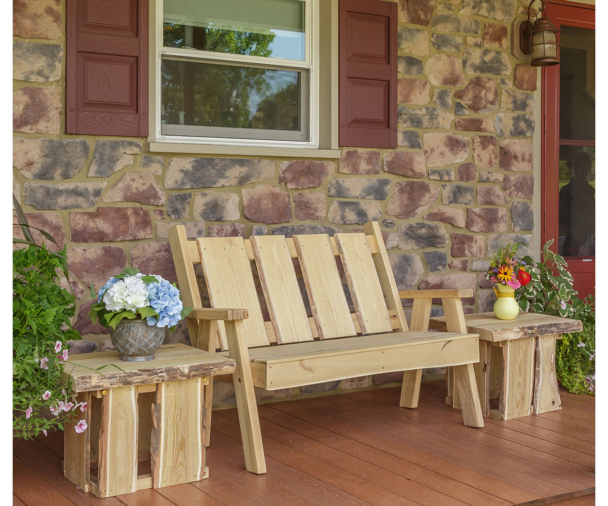 4' Timberline Garden Bench | Made by A&L Furniture Co. (PA)