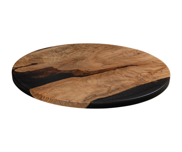 48" Round Black Maple Slab
