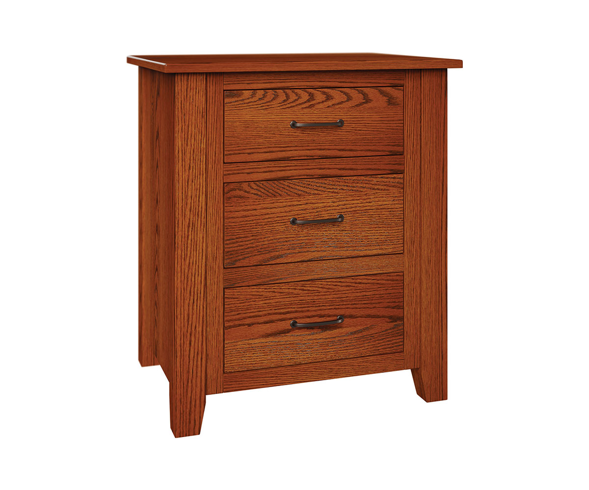 Shaker 3 Drawer Nightstand