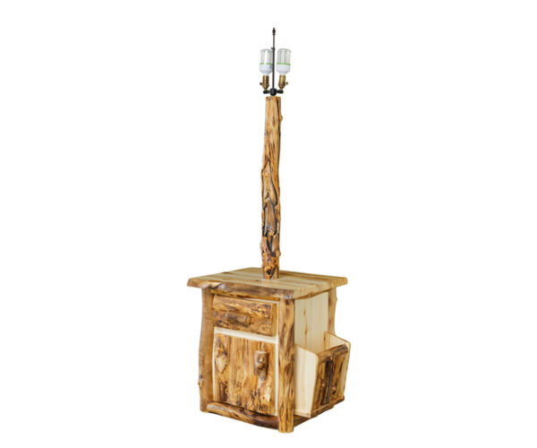Pole Light With Drawer