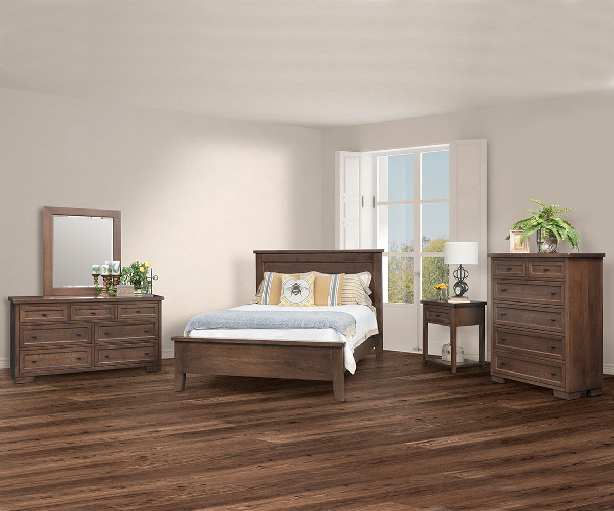 Farmhouse One Drawer Two Door Nightstand - Image 2