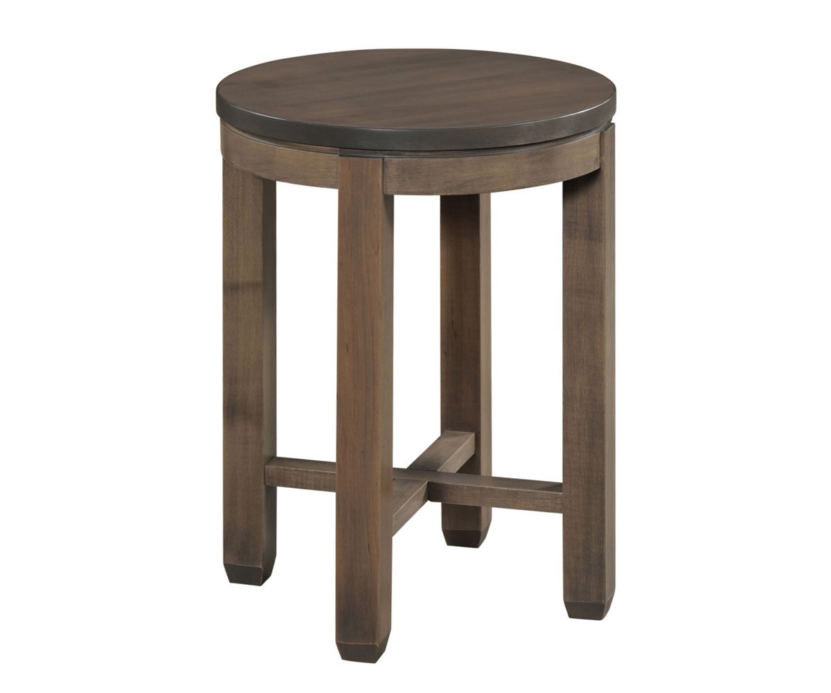 Antigo X Round End Table - 18"