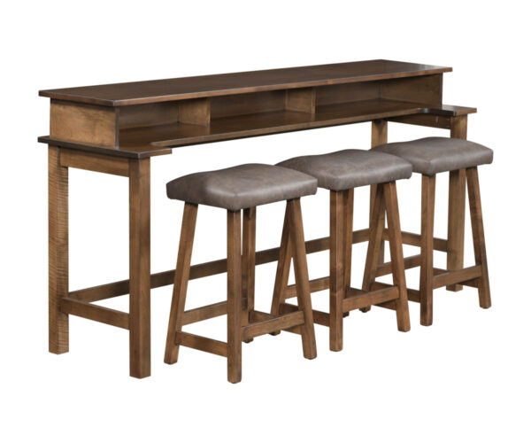 Lotus Barstool Sofa Table - 72"W