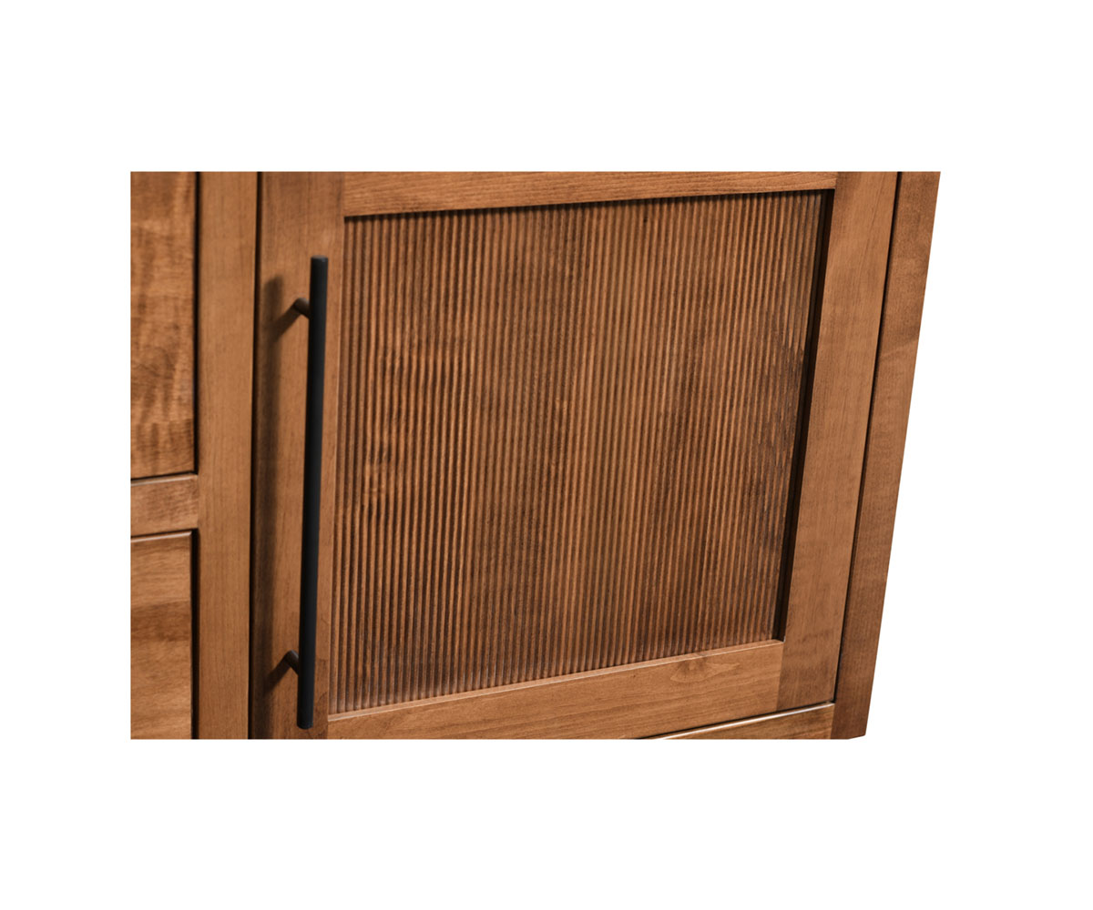 Lodi Media Console Reeded Doors - 56"W - Image 2