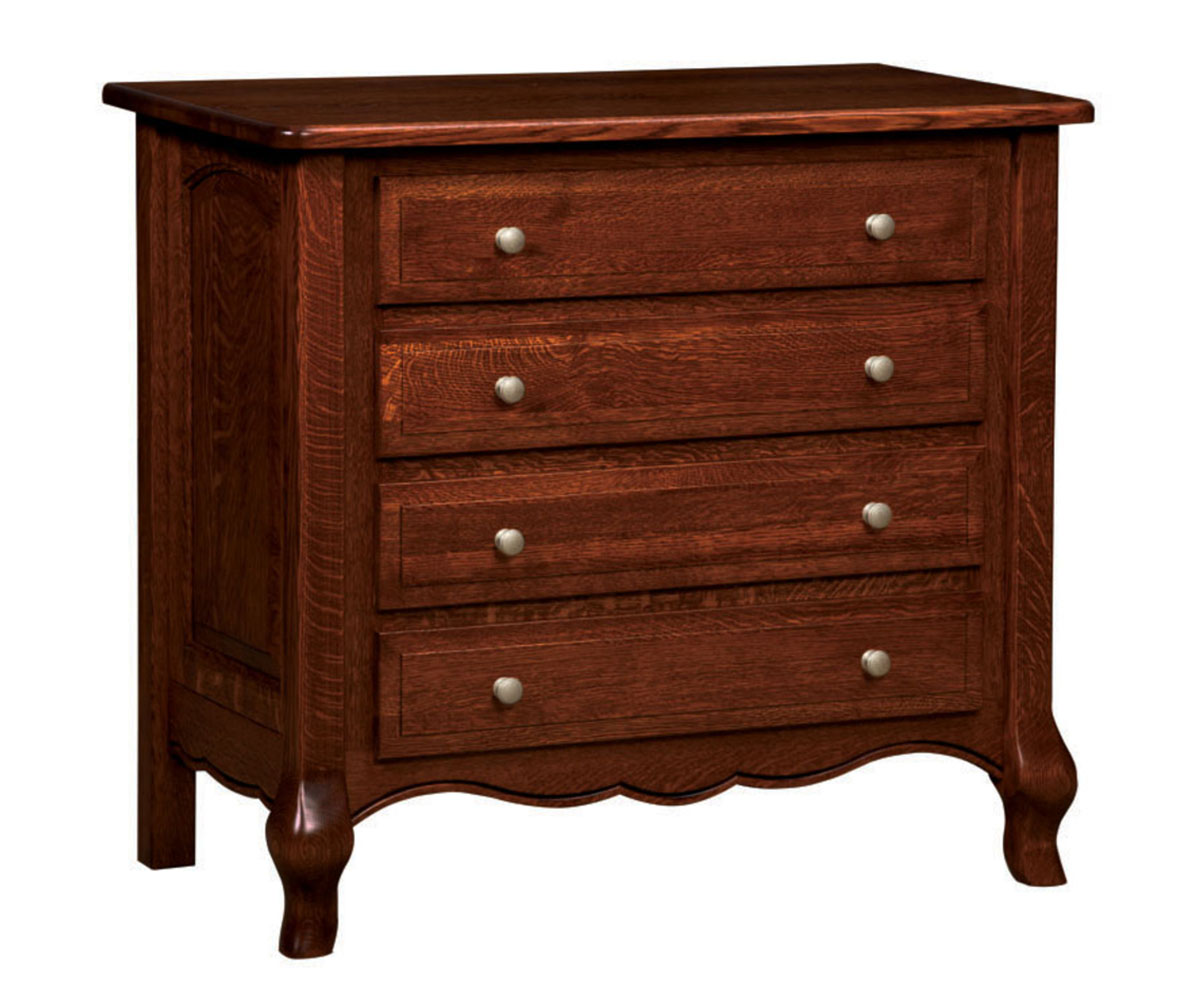 French Country 4 Drawer Dresser With Changing Box Top Option - Image 2