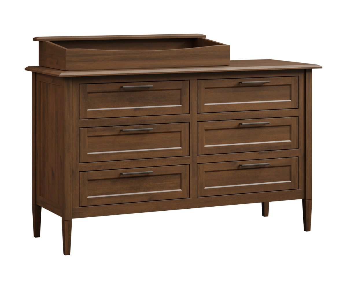 Willow 6 Drawer Dresser With Changing Box Top Option | Made by Old Town Oak Willow 6 Drawer Dresser With Changing Box Top Option | Made by Old Town Oak
