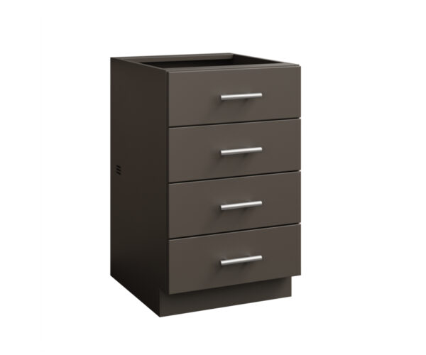 4 Drawer Flat Panel Cabinet - 21"W