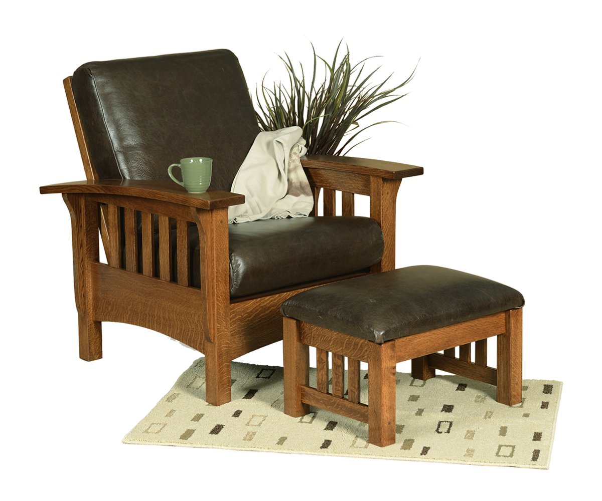 Classic Mission Ottoman - Image 2