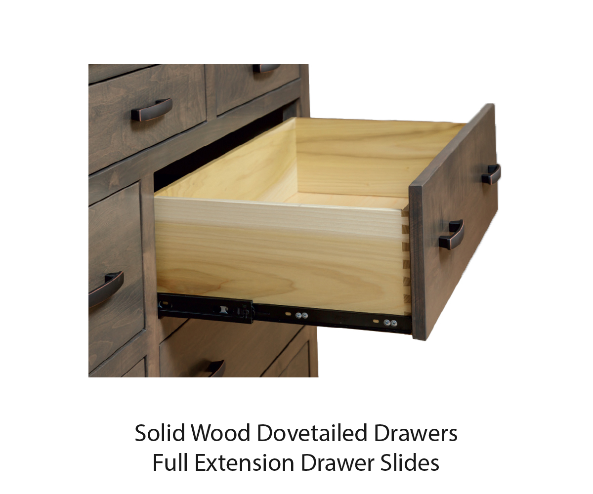 Raised Panel Bed With Storage Rails - Image 2