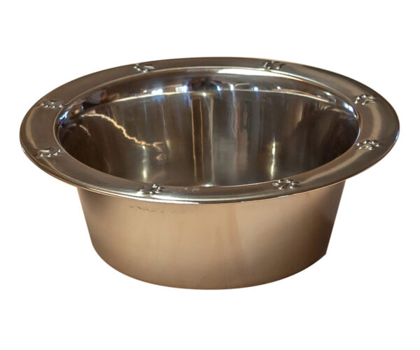 Wide Rim Paw Embossed 1 Pint Bowl
