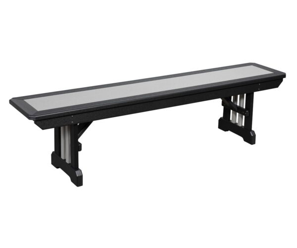Straight Table Bench with Border