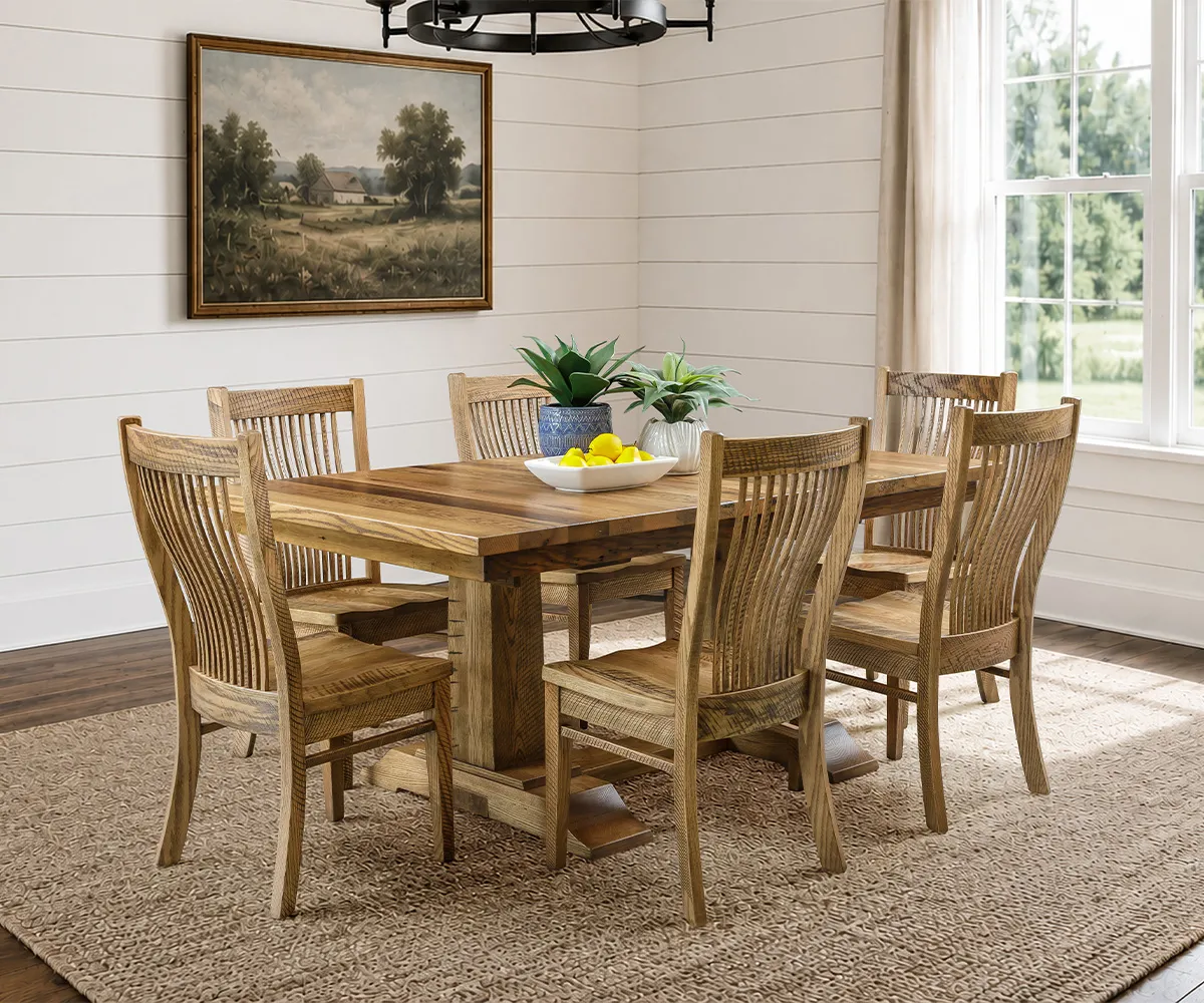 Marshall Double Pedestal Table Set