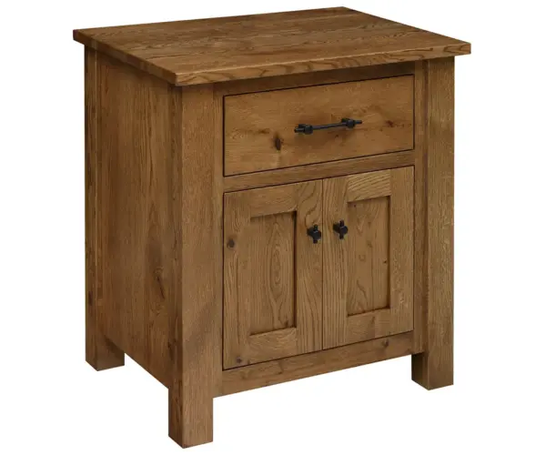 Heirloom Mission 1 Drawer 2 Door Nightstand